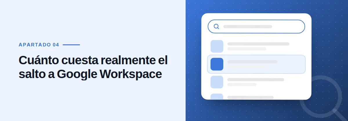 Cuánto cuesta realmente el salto a Google Workspace